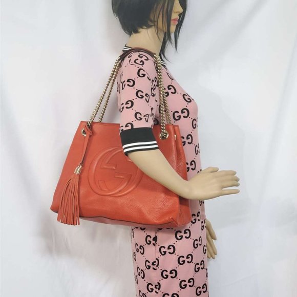 Gucci Soho Medium on Chain Leather Shoulder Bag - Picture 16 of 16